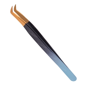 Vevor — pince à épiler, dispositif professionnel pour Extension de cils, de couleur noir et bleu ciel, enduit de diamants, étiquette privée - Product Image 3