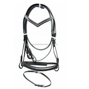 Brida de cuero para caballos ecuestres, equipo de calidad superior con banda para cejas cosida de lujo, fabricante al por mayor - Product Image 2
