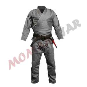 Jiu jitsu Gi kimonos 100% algodón 350 GSM 450 GSM 550 GSM chaqueta de tejido perlado 10oz 12oz ripstop/sarga pantalones de algodón logotipos personalizados - Product Image 3
