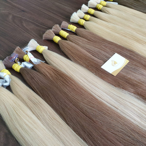 Extension de cheveux russe naturelle colorée, cheveux humains en vrac, meilleur vin du Vietnam, prix de gros - Product Image 1