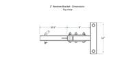 2 "attelage Récepteur Montage Support
