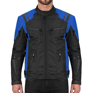 Ensemble veste et pantalon de moto de course Cordura de conception OEM textile en nylon personnalisé respirant coupe-vent taille XL imprimé imperméable - Product Image 1