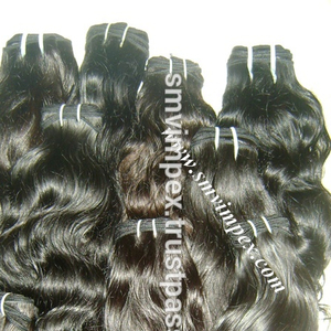 Tejido de pelo virgen puro. Precio de descuento Producto de fábrica Superventas Tejido de cabello humano virgen indio de la India - Product Image 1