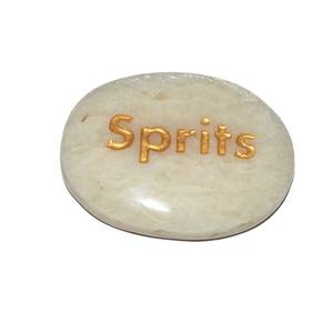 Top Vente Pierre Sculptée Gemmes de Pierre de Lune Semi-Précieuse Agate Gravée dans Love Style - Product Image 1