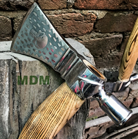 Hache de hachette Tomahawk en acier à haute teneur en carbone faite à la main outil de bricolage de qualité industrielle manche en bois de frêne marteau en cuir personnalisé hache personnalisable