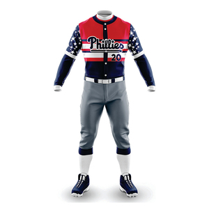 2021 uniforme de béisbol con logotipo personalizado para jóvenes técnica de sublimación de alta calidad conjuntos de ropa deportiva transpirable de talla grande - Product Image 2