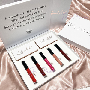 Eyelashes Box Packaging Custom Your Logo Super Big Lipgloss And Eyelashes Box Collection Private Label Luxury Beauty PR Packaging Box