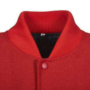 Chaqueta Varsity de Lana con Contraste para Hombre, Diseño Personalizado, Cierre de un Solo Botón - Product Image 3