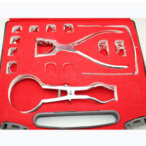 Juego de 18 piezas de kit de dique dental de caucho, pinzas Brinker, retractores de tejido, marcos de acero inoxidable - Fabricado en Pakistán por LA ELAHI - Product Image 3