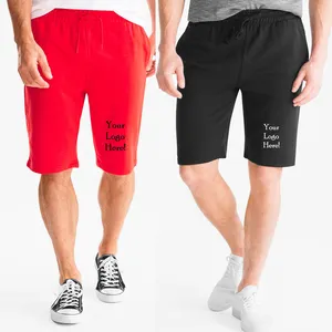 Pantalones cortos de gimnasio para hombre, de rizo francés Pantalón corto de tela, venta al por mayor