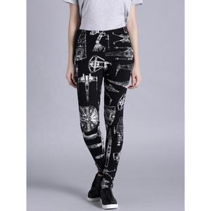 Pantalones de Yoga para gimnasio de cintura alta para mujer, mallas deportivas elásticas informales para correr, estampado por sublimación de LICRA de punto transpirable - Product Image 2