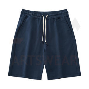 Short de sport de Fitness pour hommes, logo personnalisé imprimé, 100% coton, Sweat-shirt, vêtements d'été de haute qualité, vente en gros, nouvelle mode 2022 - Product Image 2