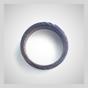 Anillos de compromiso de boda de acero Timascus Mokuti unisex personalizables en forma de mano joyería con incrustaciones Punk fiesta de aniversario 18K gratis - Product Image 3