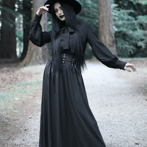 <span class=keywords><strong>กระโปรง</strong></span>ยาวมีระบายสำหรับผู้หญิงกระโปรงยาวแบบย้อนยุคปรับแต่งได้ - Product Image 2