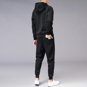 Unisex Heavy Cotton Fleece Hoodie <b>Jogger</b> Sweat Pants Set Custom Logo <b>Oversized</b> Multi-Color Sweatshirt Winter Tracksuit - Product Image 3