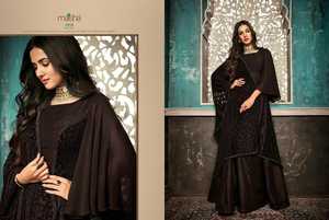 Maisha ชุดตาข่ายประดับหินสำหรับผู้หญิง,ชุดสูท Anarkali ยาวลากพื้นปักลายด้วยการถักลายเทรนด์ใหม่ - Product Image 3