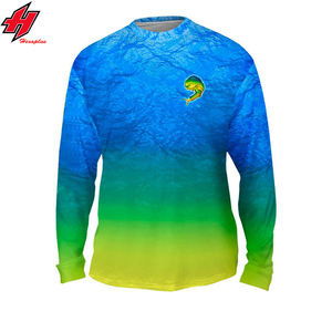 Camiseta de Pesca de Manga Larga para Hombre, Estilo Nuevo, Suave, Elástica, Transpirable, de Poliéster y Elastano, con Protección Solar UPF 50, Secado Rápido, Estampado Digital - Product Image 5