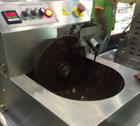 Machine à chocolat automatique commerciale 15 kg, machine à tempérer le chocolat 15 kg, machine à faire fondre et à tempérer le chocolat à roues 14 kg