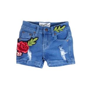 Pantalon court en denim à motifs imprimés pour femmes Style Streetwear facile Toutes saisons Confortable Vêtements pour femmes Prix de gros Lavé - Product Image 1