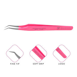 Nuq — pincettes pour Extension de cils, rose, c-point, Volume 10mm, 75 degrés, privée, étiquette en forme de C, Volume 10mm - Product Image 1