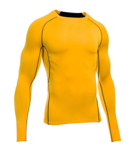 <b>Men's</b> Breathable Compression T-<b>Shirt</b> Casual Gym Fitness Wear for Running & Cycling <b>Collarless</b> Design - Product Image 5