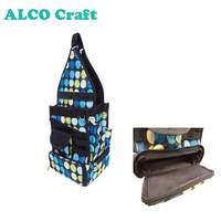 Sac fourre-tout en polyester à pois colorés de haute qualité avec logo personnalisable en couleur et en taille pour l'organisation de scrapbooking