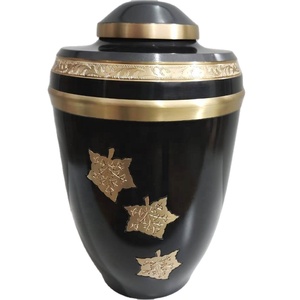 Gran oferta, urna artesanal de aluminio moderna de lujo de estilo europeo, cremación ecológica para cenizas humanas, lista para enviar - Product Image 1