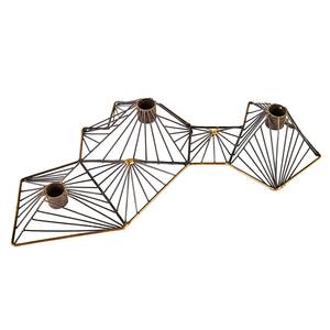 Chandelier en fer forgé noir 3 bougeoirs, porte-bougie pour la décoration de la maison, utilisé pour artisanat en métal et un objet de décoration pour la maison - Product Image 1
