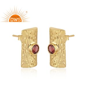 ต่างหูเงินแท้ประดับพลอยโกเมนธรรมชาติ รุ่นล่าสุดปี 2026 สำหรับผู้หญิง จากผู้ผลิตเครื่องประดับ - Product Image 2