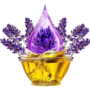 Óleo essencial de lavanda para cicatrizes, óleo de lavanda orgânico extrado de óleo de lavanda 100% natural