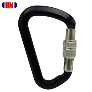 Light Climbing Hook Fall Protect Super D Type CE Certificate Aluminum Carabiner For Outdoor Sports - Product Image 1