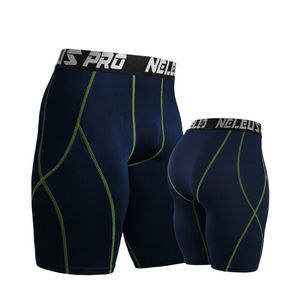 Latest Design Base Layer <b>Compression</b> <b>Short</b> for Men Custom Made Design Quick Dry Breathable <b>Shorts</b> with Contrast Stitching Lines - Product Image 4