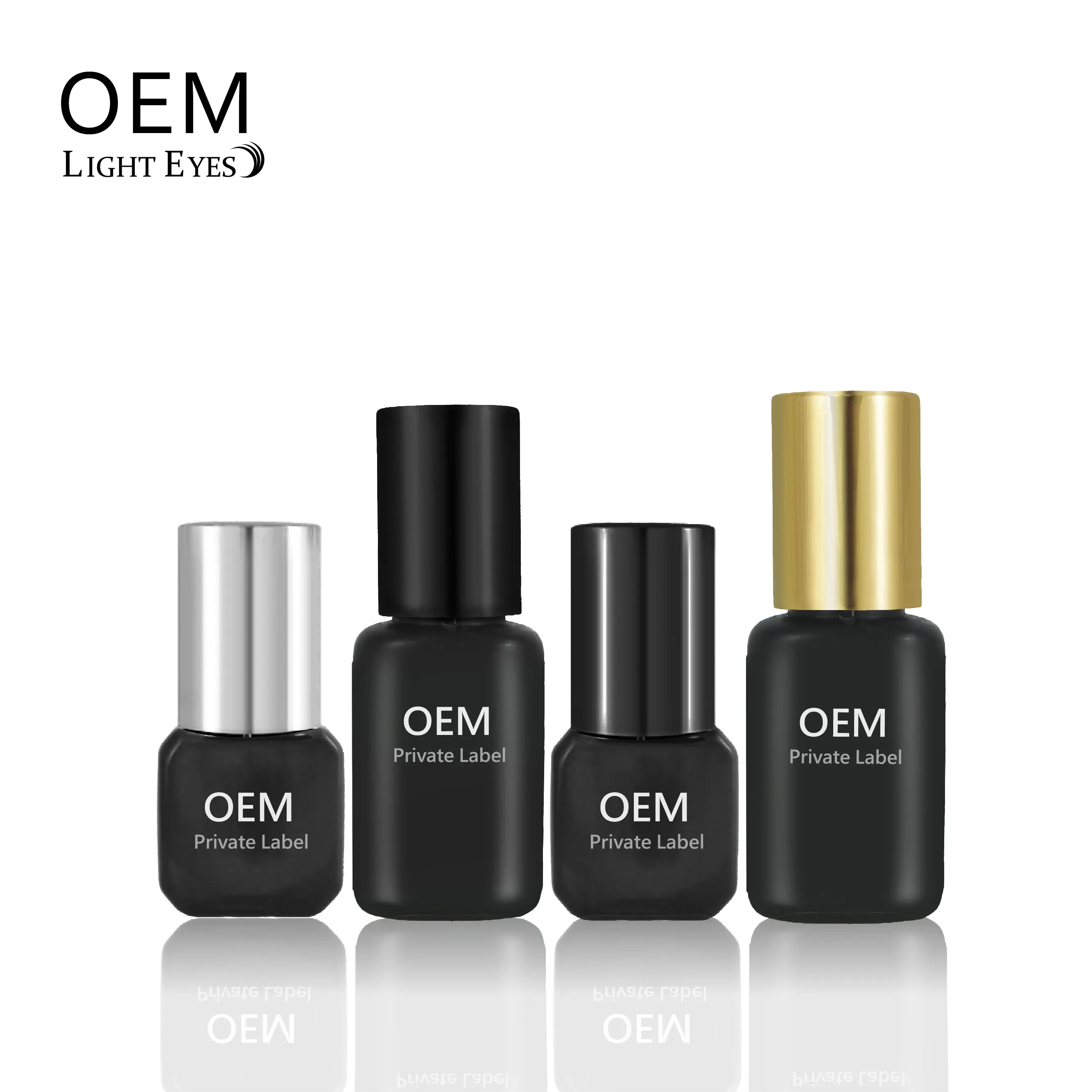 Pegamento para extensión de pestañas, sin látex, OEM, 3ml, 5ml, 10ml