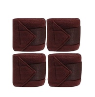 Ensemble de bandages et de protections de patte pour chevaux de polo, en polaire, personnalisable en couleur, taille et logo, pour l'équitation internationale standard