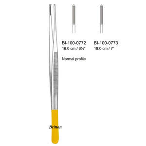 Pinces à tissus SEMKEN de haute qualité 1x2 dents, plaquées or, en acier inoxydable, manuelles, série TC, certifiées CE, qualité A+ - Product Image 1