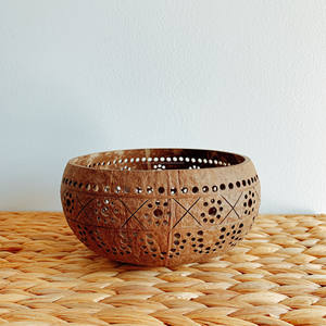 Bougeoir écologique naturel vide en coquille de noix de coco, support pour bougies, 1 pièce, nouveau design - Product Image 2