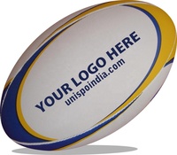 Pelota de Rugby táctil cosida totalmente a mano, con vejiga, caucho sintético 2022, balón de fútbol táctil
