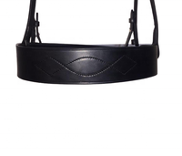 Ensemble de bridon de dressage en cuir équin de qualité supérieure avec frontales et muserolle ornées de strass, équipement équestre anatomique