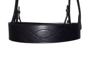 Ensemble de bridon de dressage en cuir équin de qualité supérieure avec frontales et muserolle ornées de strass, équipement équestre anatomique - Product Image 3