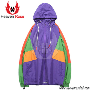 Veste coupe-vent d'extérieur en gros Personnaliser grande taille Vestes pour hommes Veste coupe-vent personnalisée imperméable à capuche pour hommes - Product Image 4