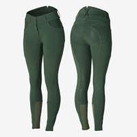 Culotte d'équitation équestre extensible dans les 4 sens pour femmes Collants en silicone à siège intégral avec poches pour téléphone Leggings/vêtements occidentaux