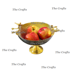 Cuenco de madera para servir frutas con base de metal, tamaño y forma personalizados, cuenco de frutas decorativo a los mejores precios - Product Image 6