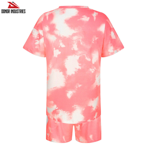 Camisetas de ocio para hombre con estampado de tinte alto para hombre, de 2 piezas conjunto de verano, conjuntos de manga corta, ropa de calle, estilo de talla grande XL para adultos - Product Image 1