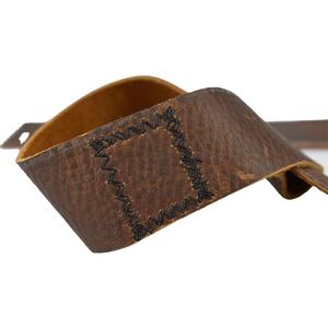 Cinturón de gimnasio Unisex de alta calidad, correas de elevación antideslizantes de cuero de vaca de primera calidad, logotipo personalizado, producto de seguridad cómodo para Fitness - Product Image 3