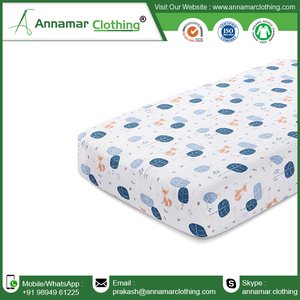 Ensemble de drap-housse pour bébé enfant en bas âge Certifié GOTS 100% Drap-housse standard en coton biologique avec marque privée - Product Image 5