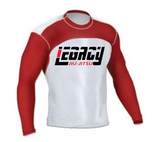 Custom Hombres Regular-Fit Compresión BJJ Rashguard con mangas largas - Product Image 1