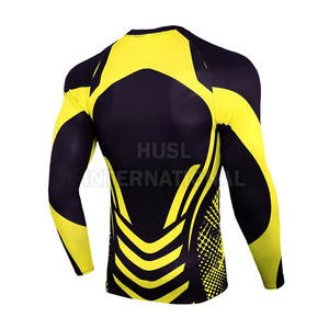 Personalice su propio logotipo Sublimado Manga completa Rash Guard MMA Camisa de compresión MMA Rash Guard para hombres - Product Image 3