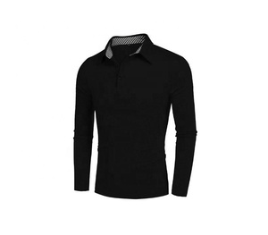 ที่กำหนดเองทำผ้าฝ้าย100% โปโลออกแบบแขนยาวผู้ชายเสื้อโปโล - Product Image 1