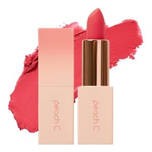 Peach C Easy Matte <b>Lipstick</b> Scarlet Pink Long Lasting Stick Lip Makeup Korea Cosmetic K-beauty Made in Korea - Product Image 1