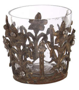 Portavelas Votivo de Cristal Mercurizado para Decoración - Product Image 3